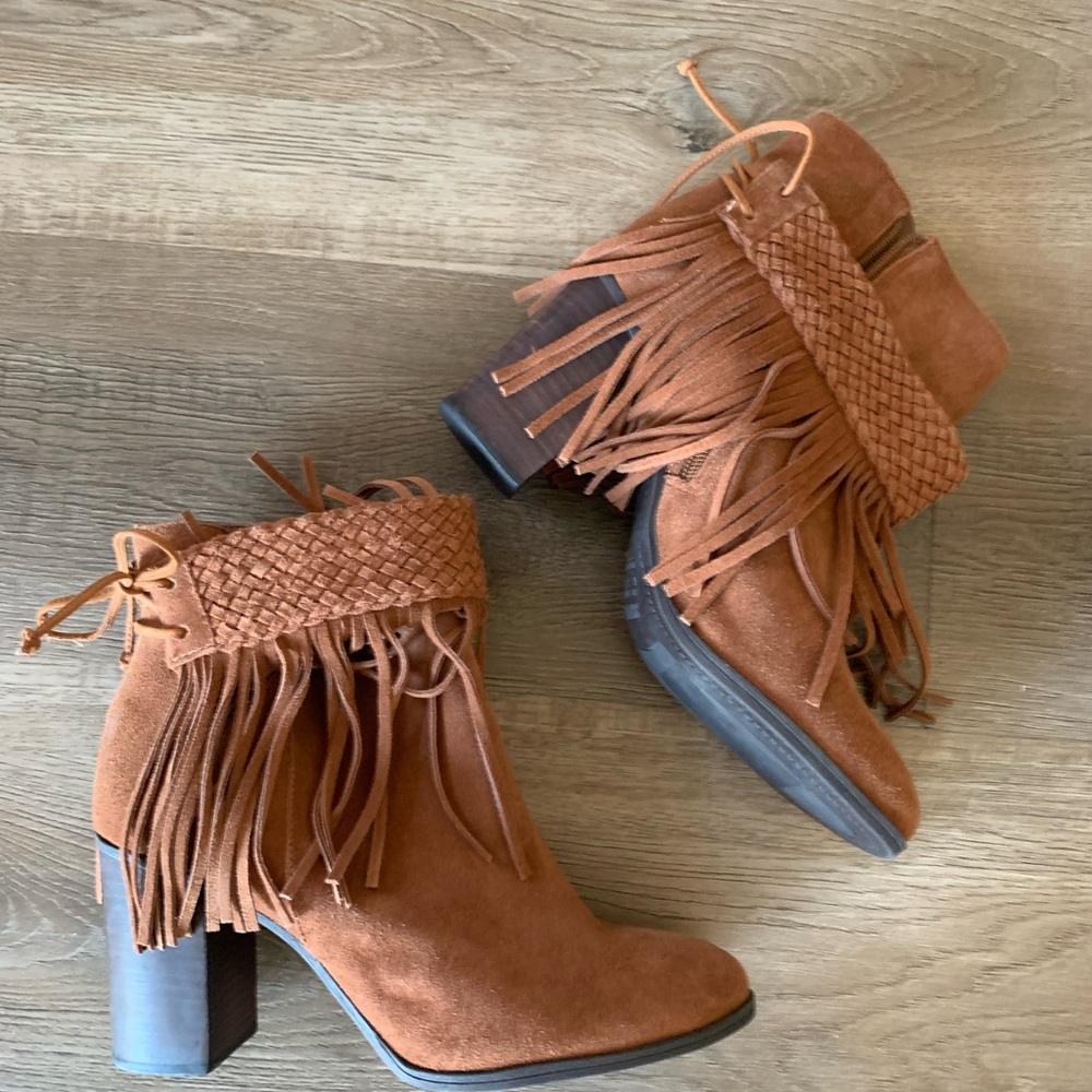 Schutz Fringe Ankle Boot